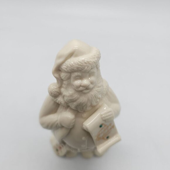 Lenox China Jewels Collection Santa Figurine Ivory Porcelain Hand-Painted 1994 - Picture 5 of 8